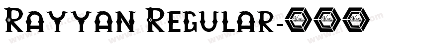 Rayyan Regular字体转换
